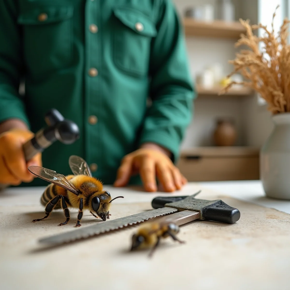 Bee Removal equipment detail in Fresno, CA