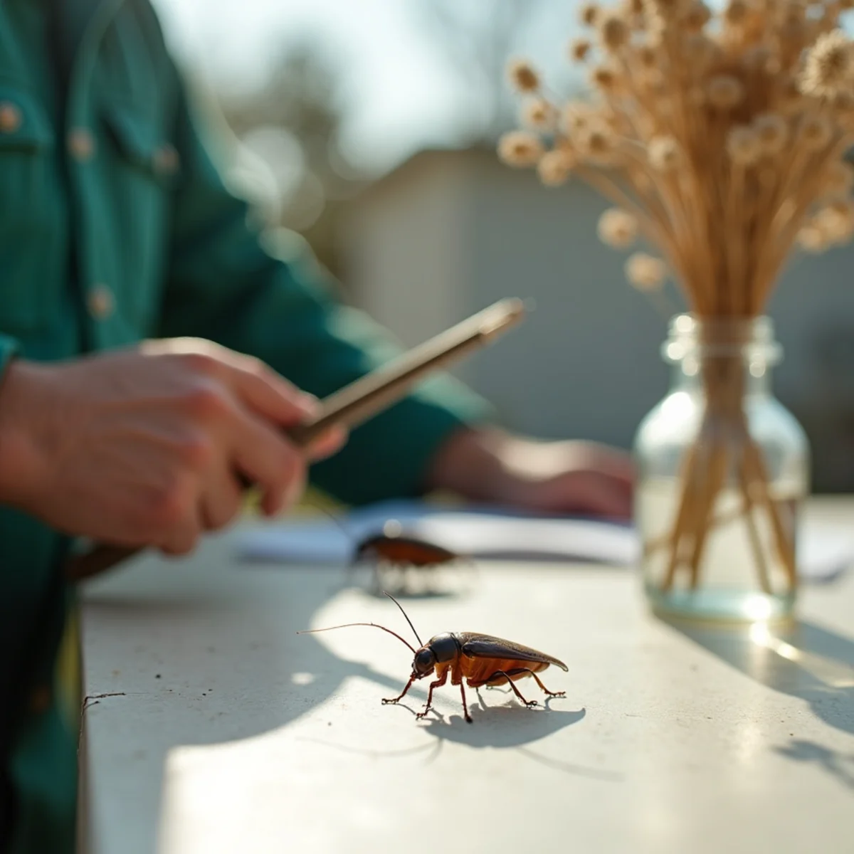 Cockroach Control equipment detail in Fresno, CA