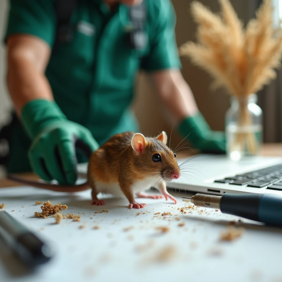 Rodent Control equipment detail in Fresno, CA