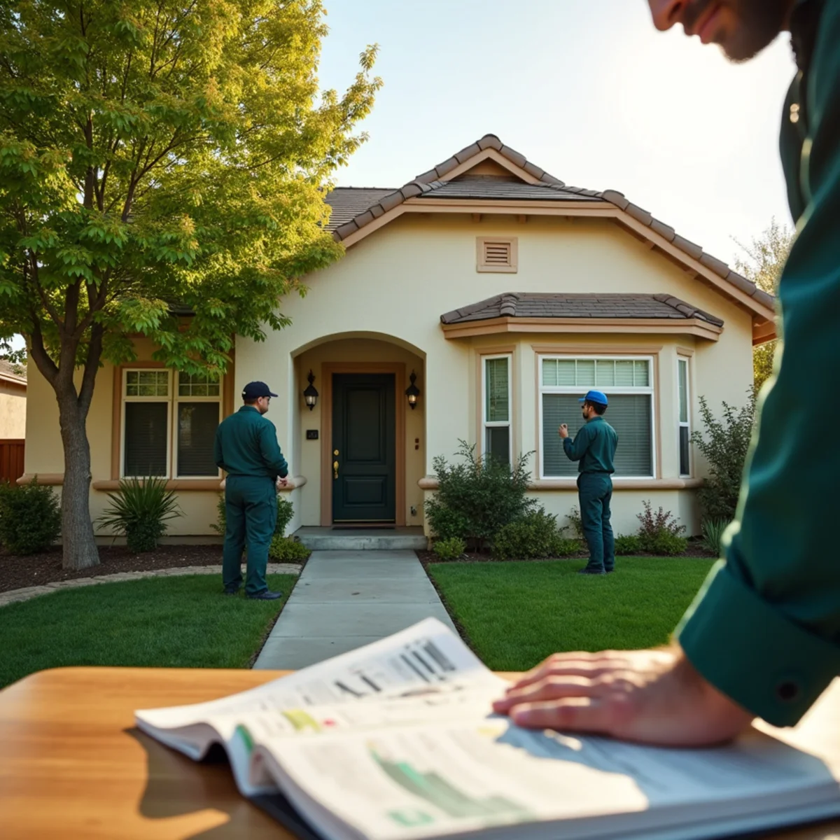 Pest control home exterior in Clovis, CA
