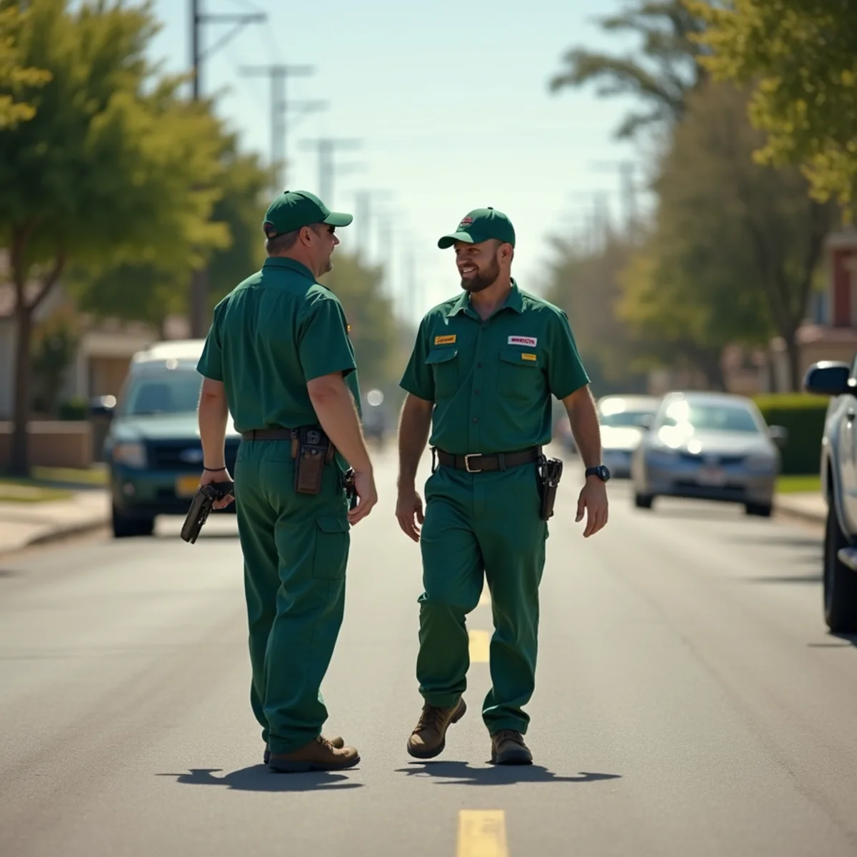 Pest control neighborhood streetscape in Firebaugh, CA