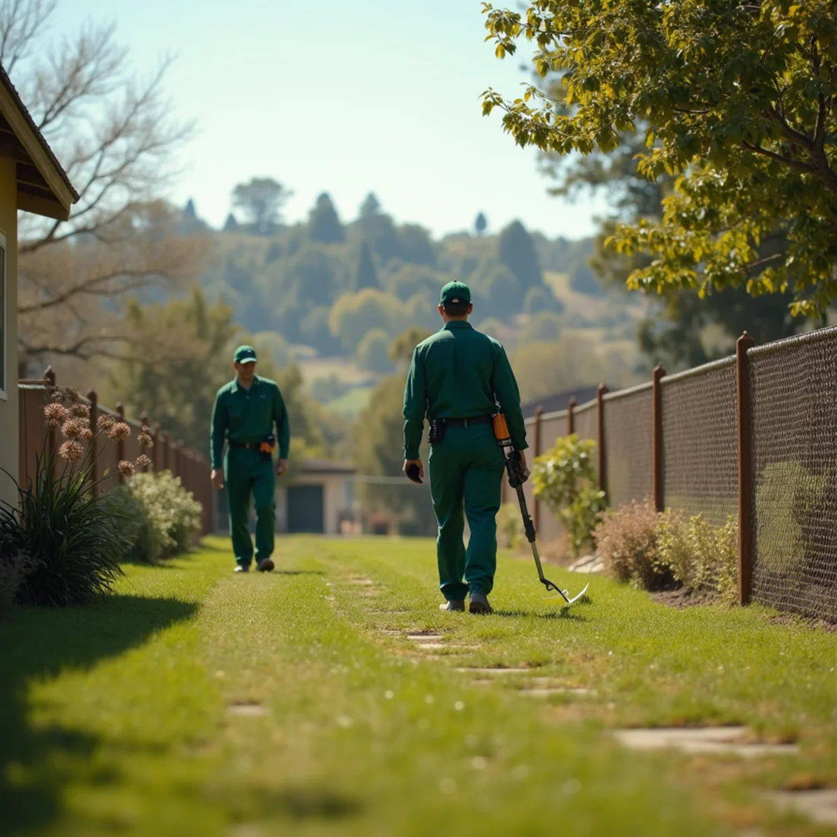 Pest control yard and terrain in Fresno County, CA