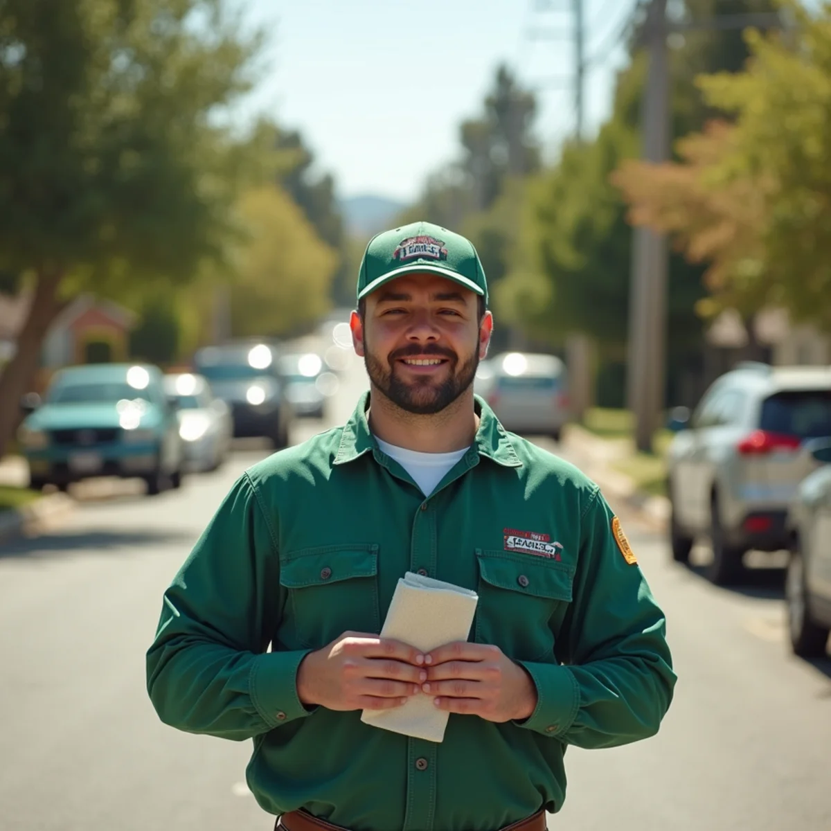Pest control neighborhood streetscape in Friant, CA