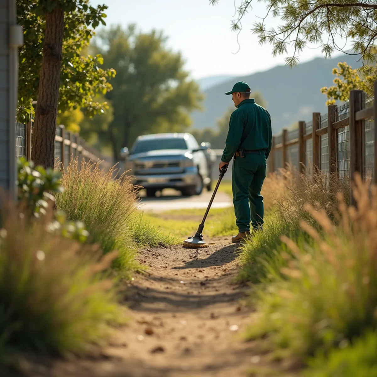 Pest control yard and terrain in Hanford, CA