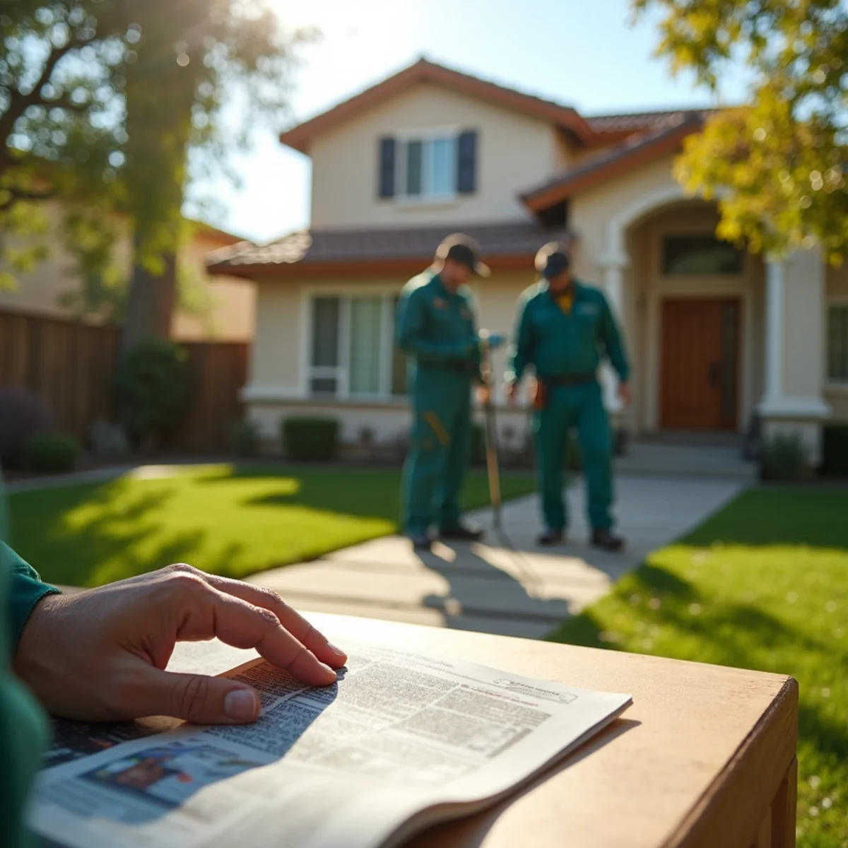 Pest control home exterior in Madera, CA