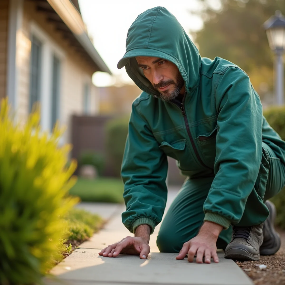Pest control technician at work in Parksdale, CA