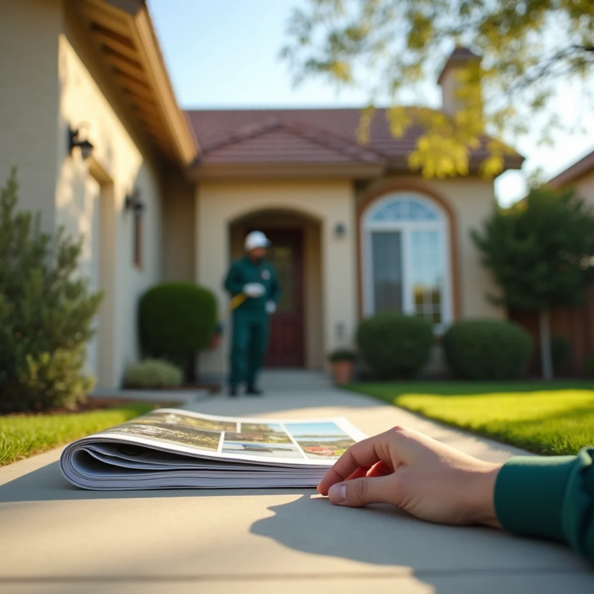 Pest control home exterior in Sanger, CA