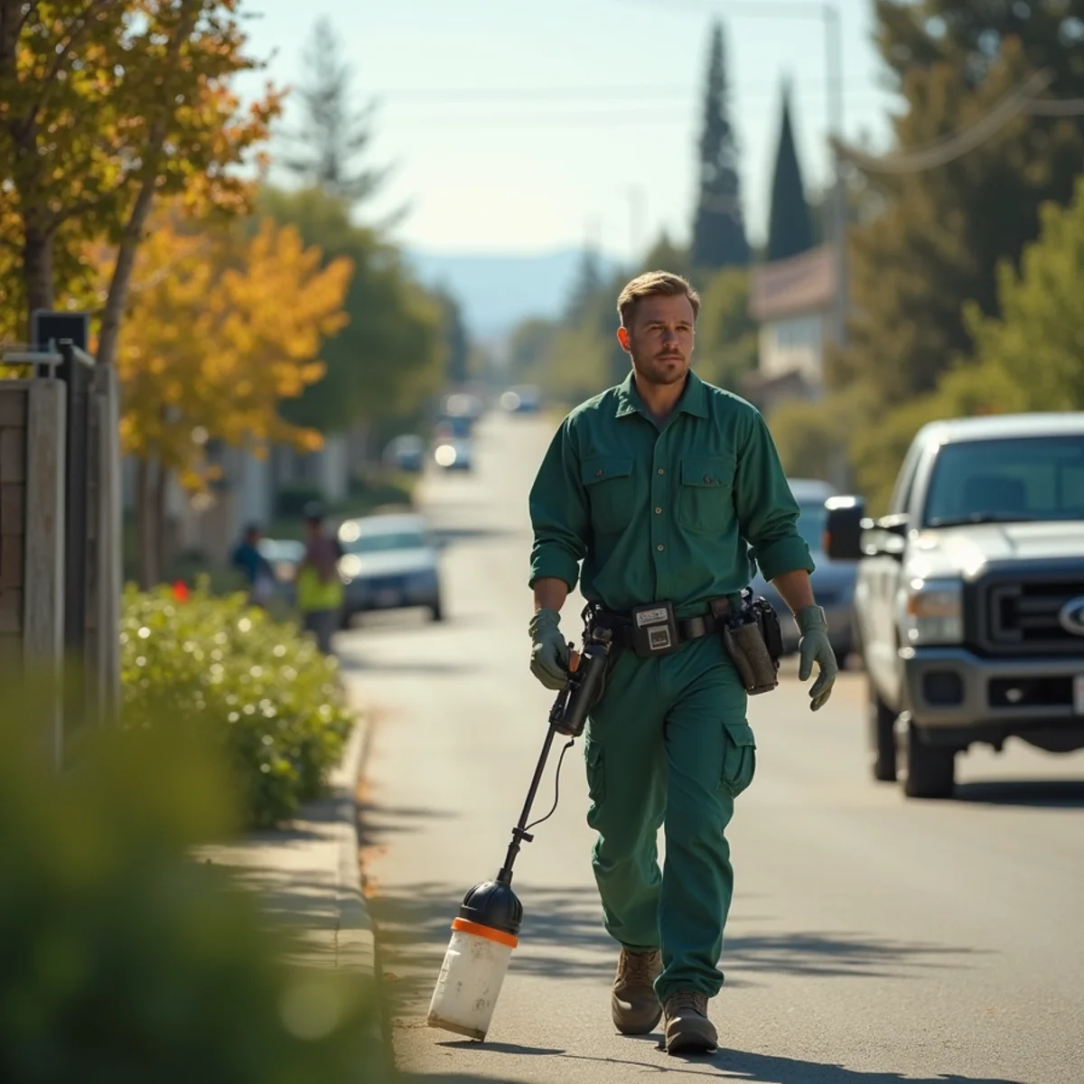 Pest control neighborhood streetscape in Shaver Lake, CA