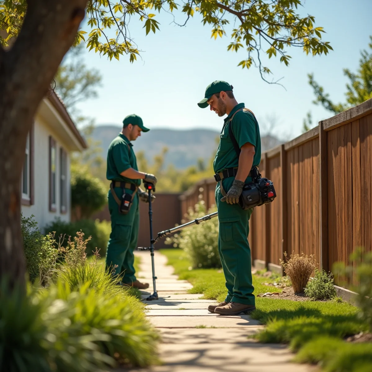 Pest control yard and terrain in Visalia, CA