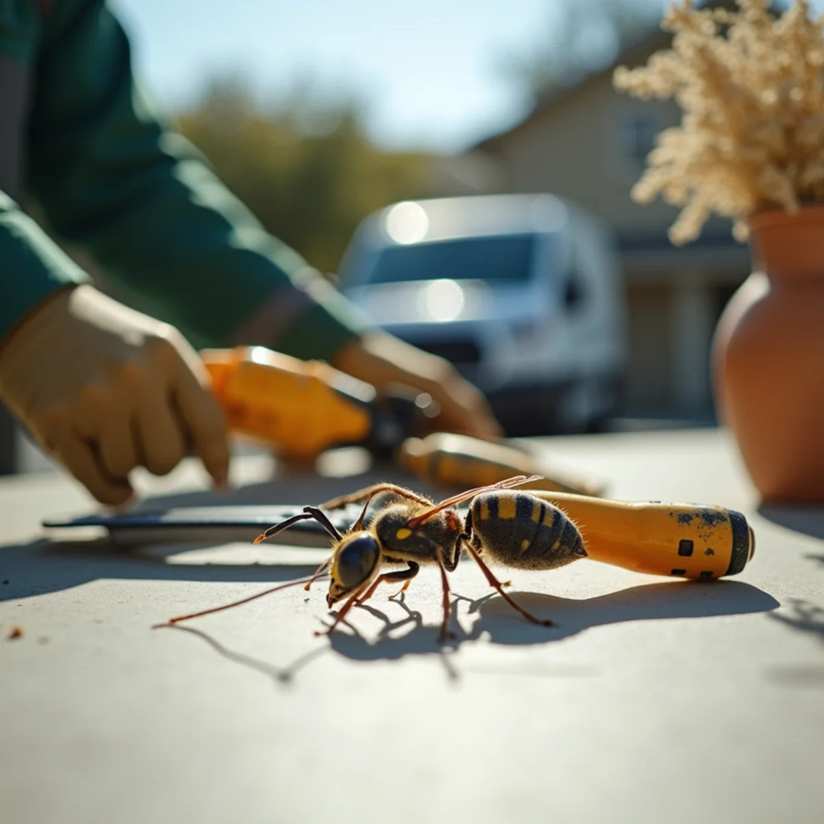 Wasp & Yellowjacket Removal equipment detail in Fresno, CA